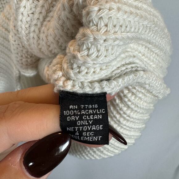 Maeve By Anthropologie Cream Knit Half Zip Vest One Size NWOT - Picture 7 of 10